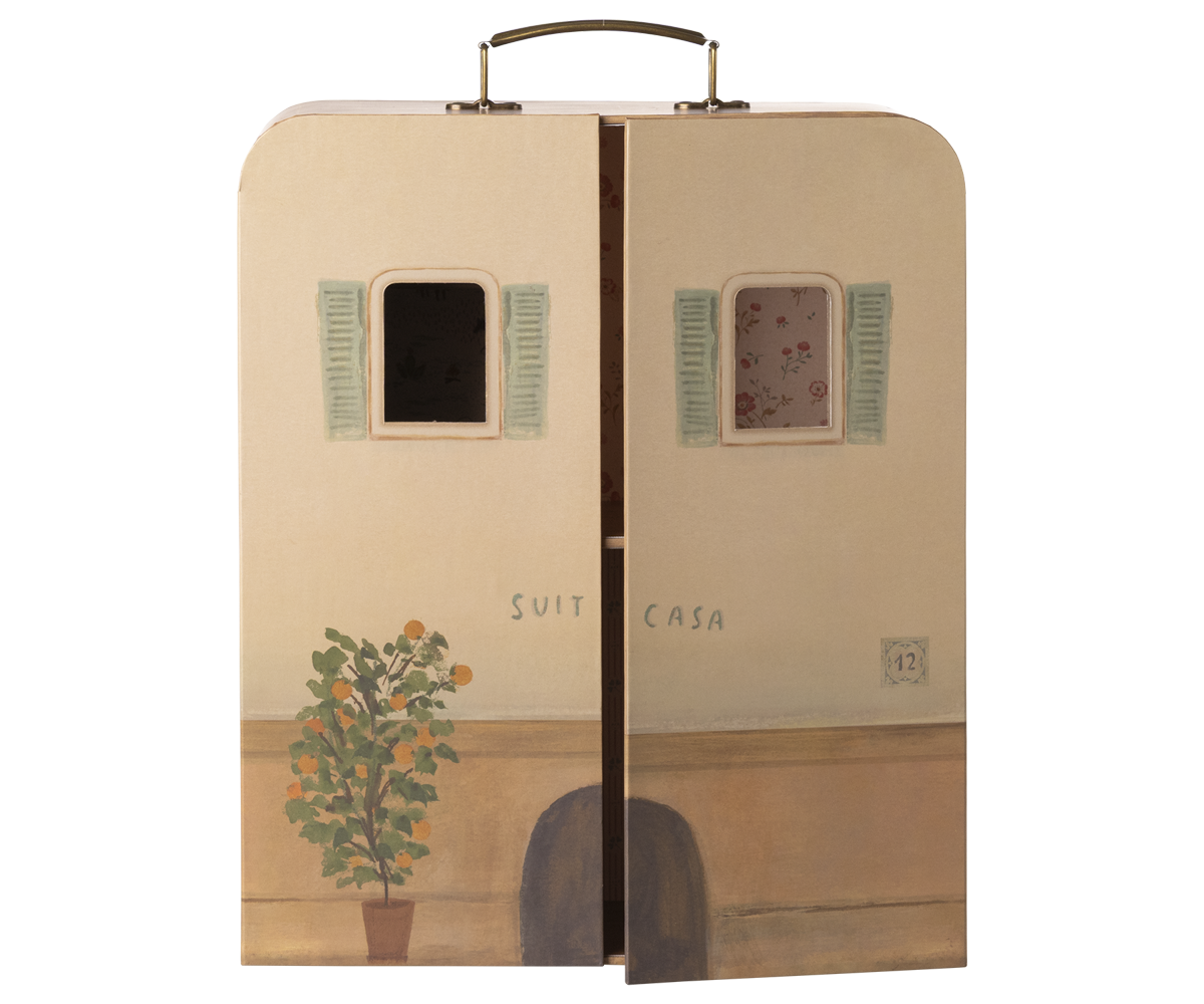 Maileg SuitCasa playhouse, with doors closed