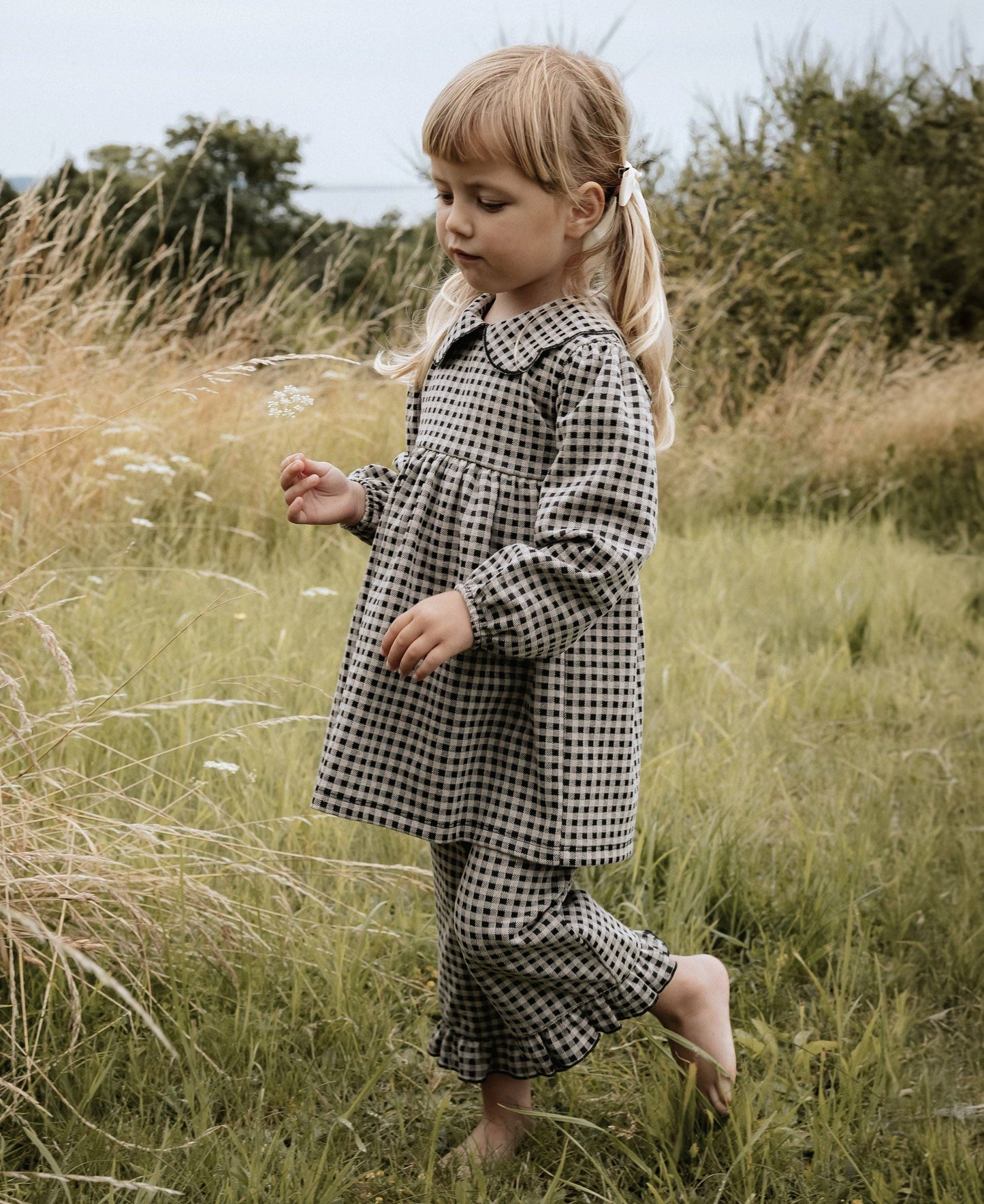 ELLA LS DRESS - SANDSHELL/CARAFE