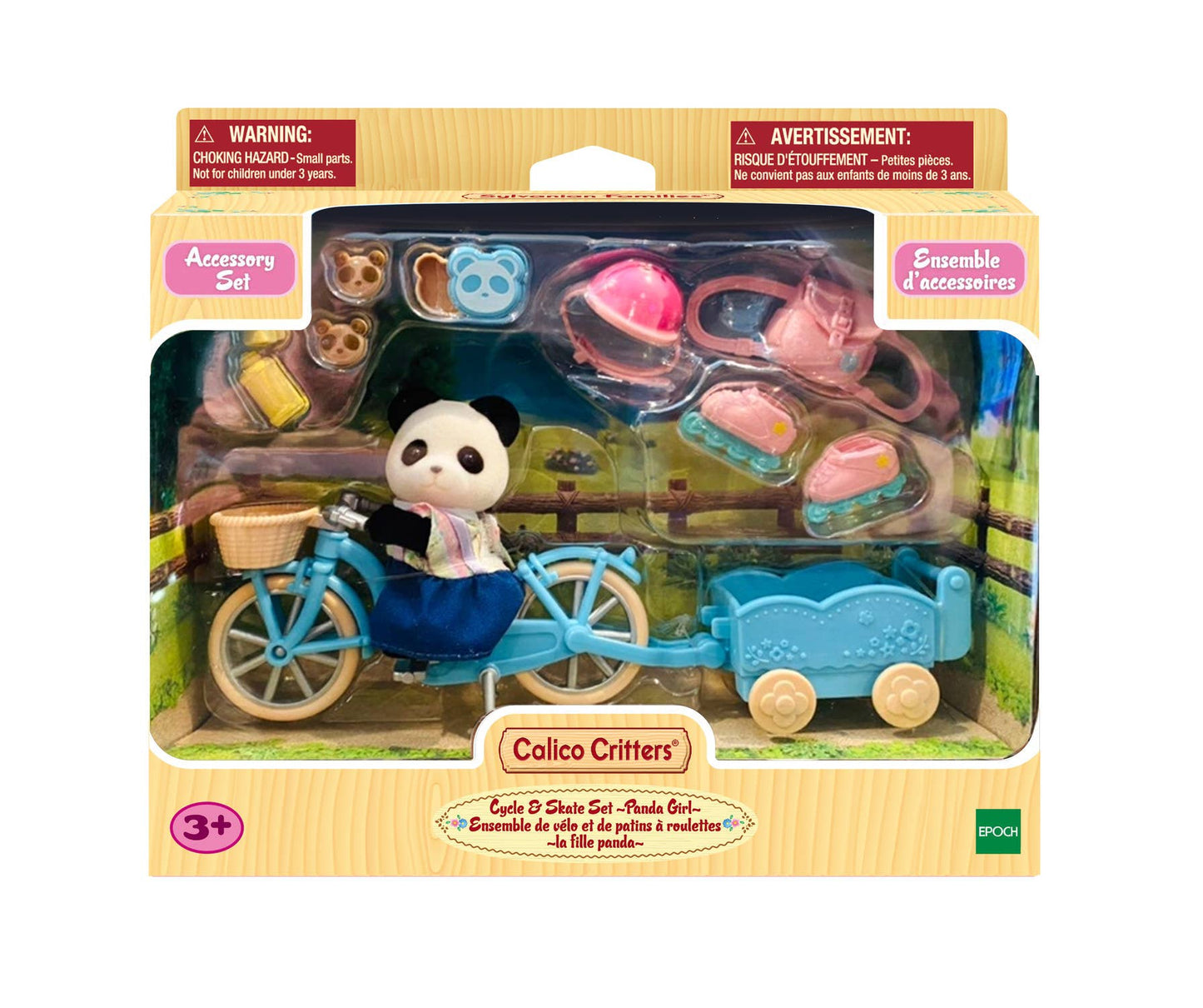 Calico Critters Pookie Panda Girl's Cycle & Skate Set