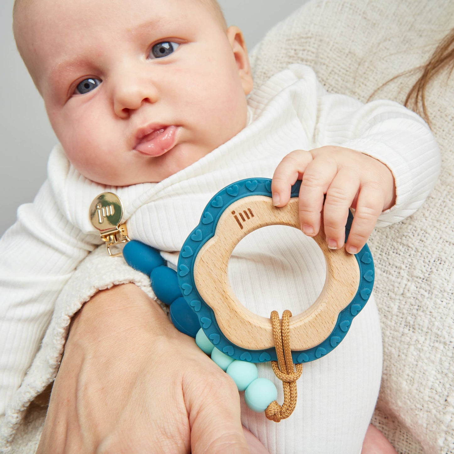 Ocean Wood + Silicone Teether