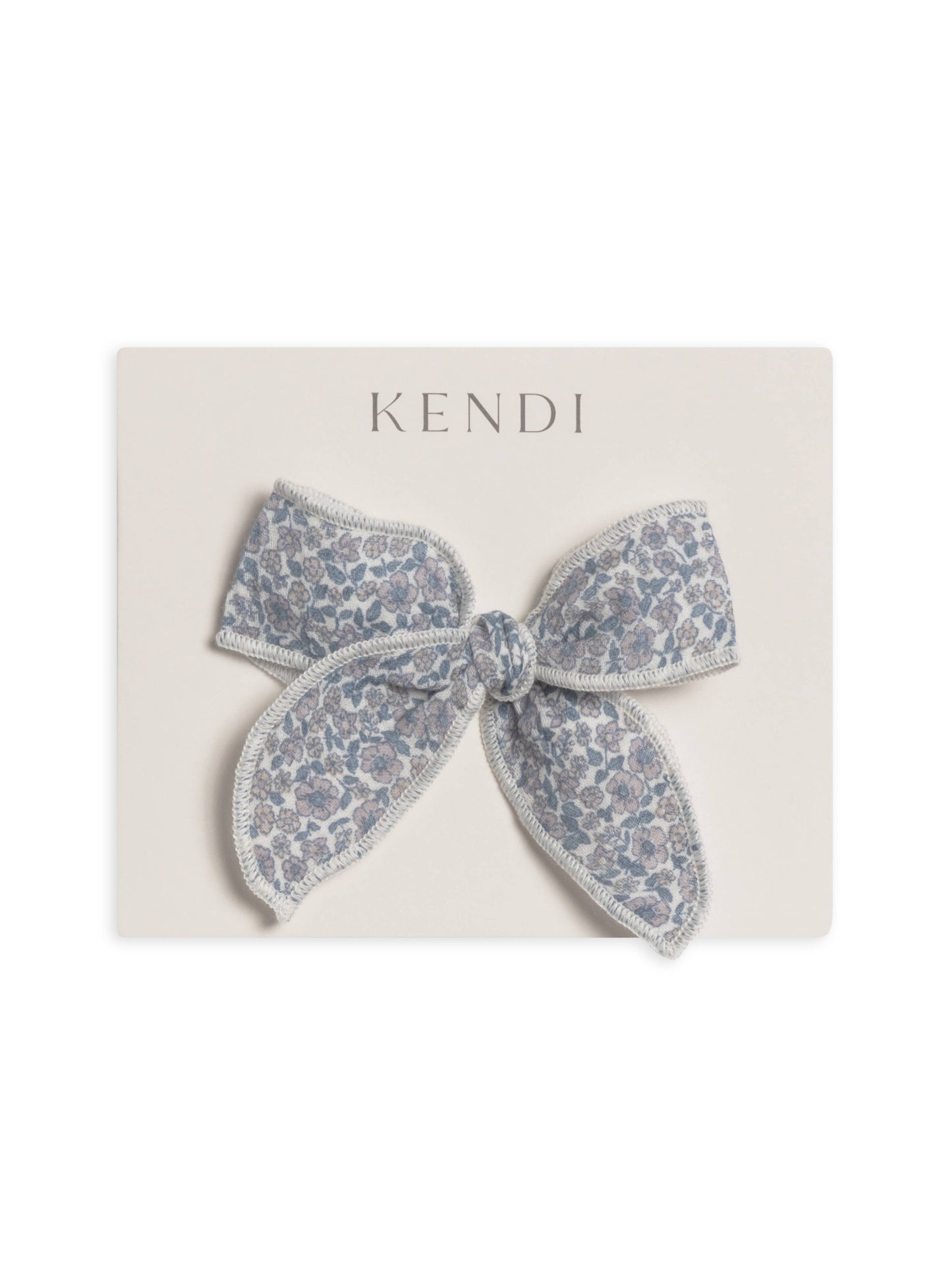 Baby & Kids Muslin Bow Clip - Gianni Floral / Marino