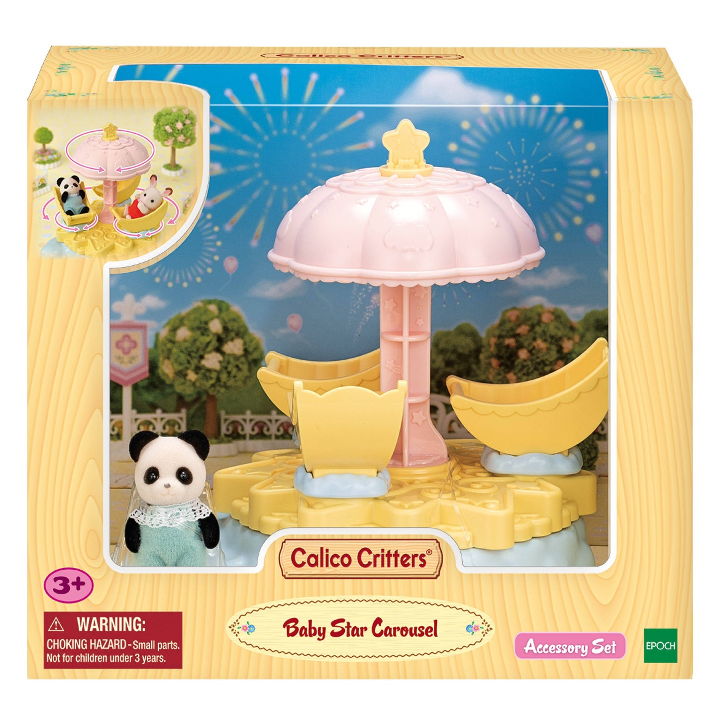 Calico Critters Baby Star Carousel, Dollhouse Playset