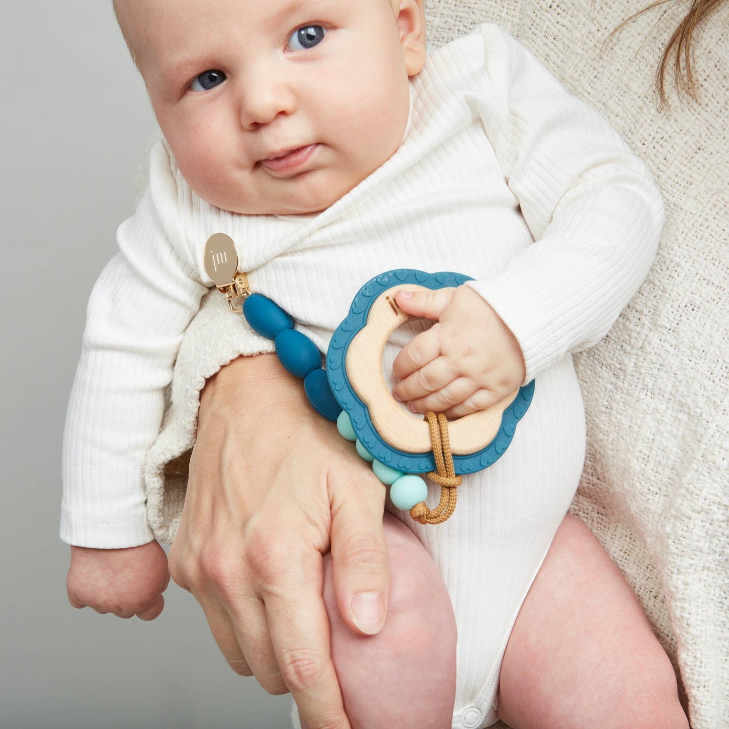 Ocean Wood + Silicone Teether