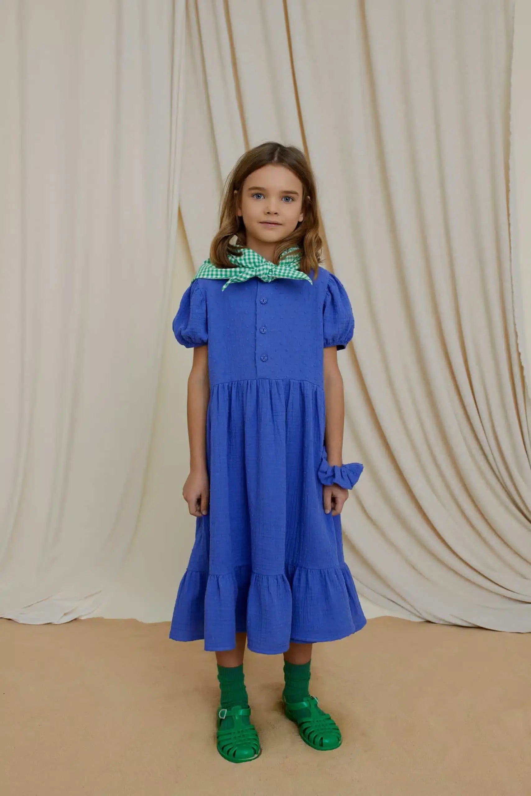 MUSLIN COTTON MAXI DRESS