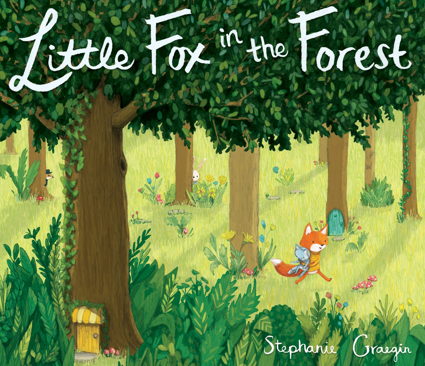 Book cover of 'Little Fox in the Forest' with a fox among trees and plants.