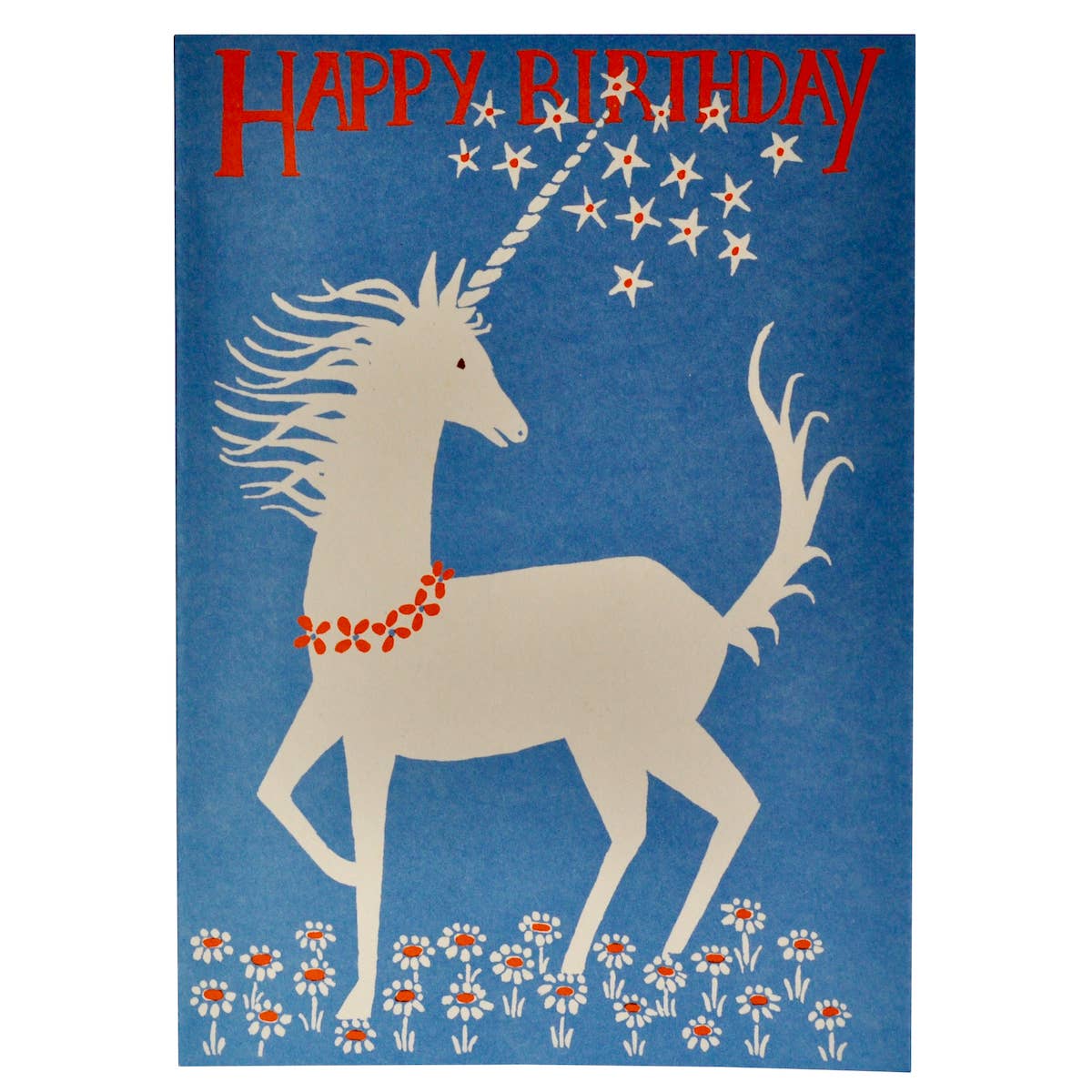 Very Large Card Happy Birthday Unicorn