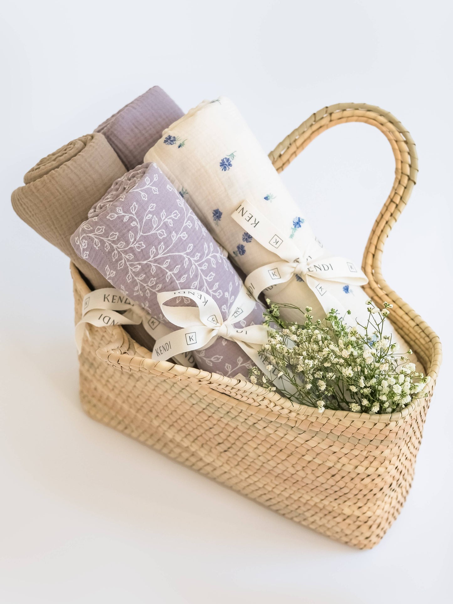 Organic Baby Muslin Swaddle Blanket - Lilla