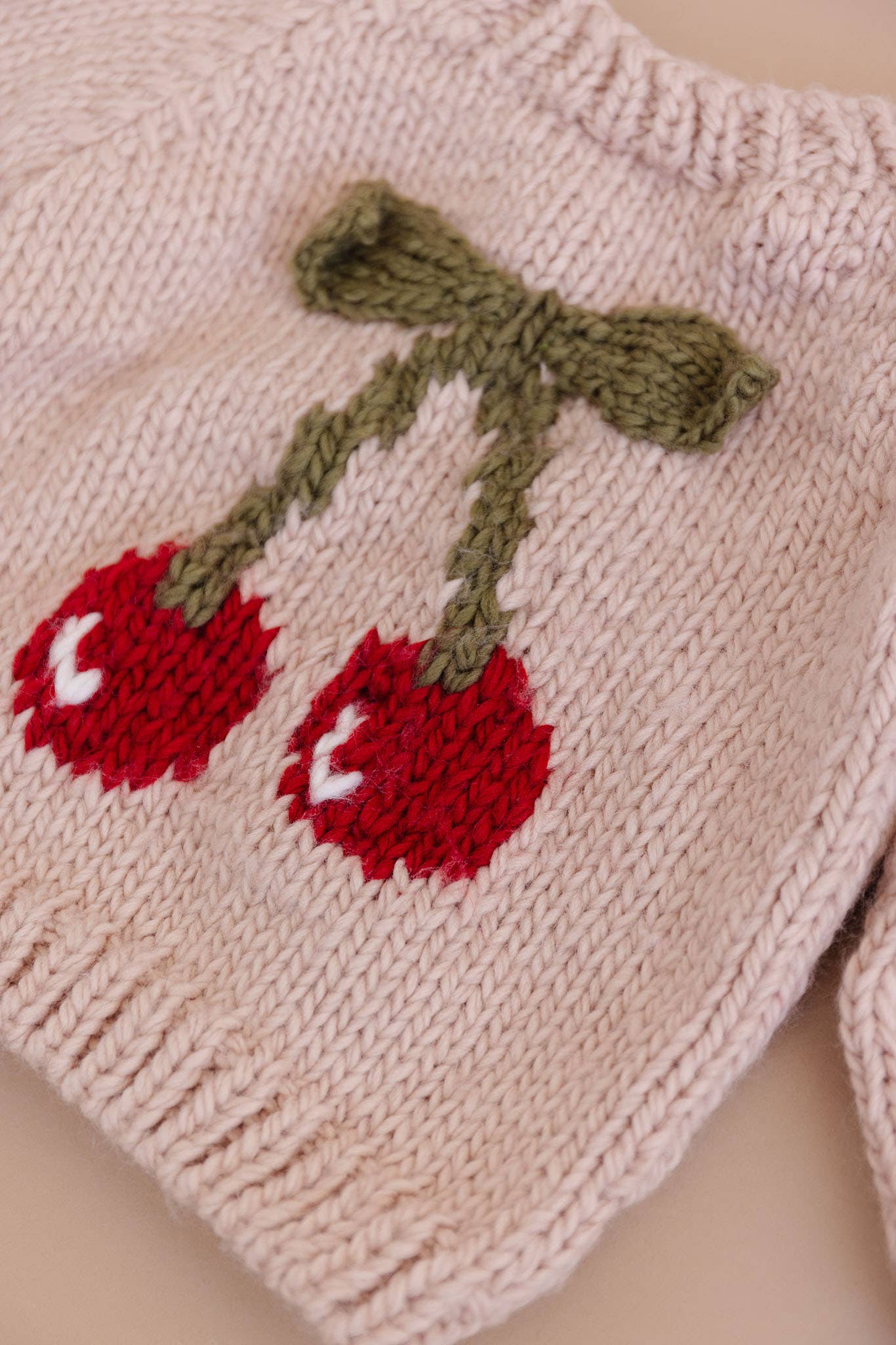 Cherry Pullover Sweater Baby Kid Fall Winter Fruit Gift