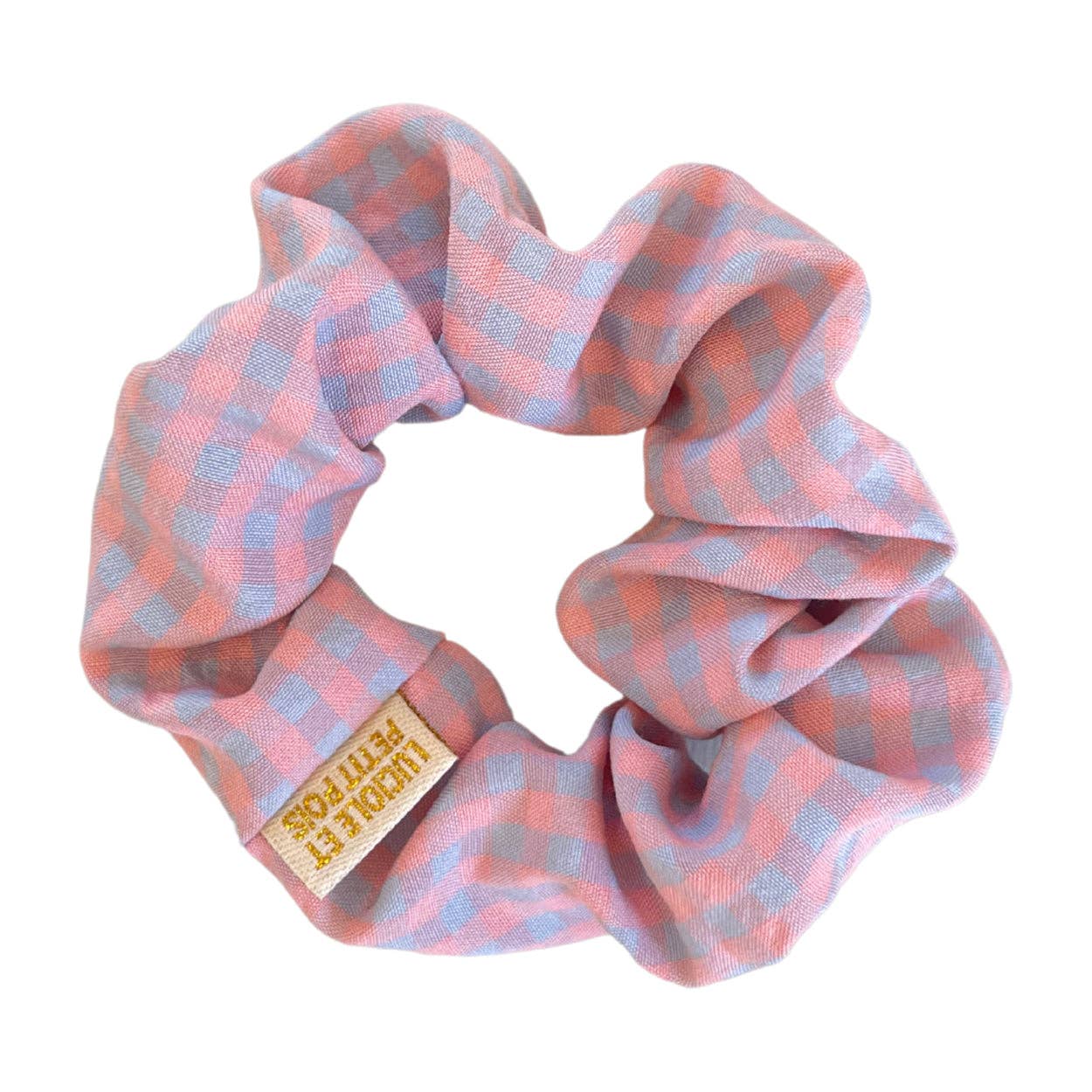 Chouchou - Pink Vichy scrunchie
