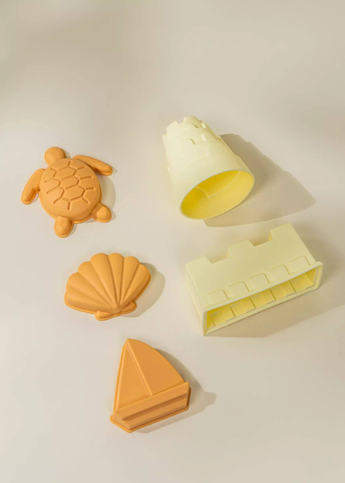 Set of 5 Silicone Sand Moulds For The Beach