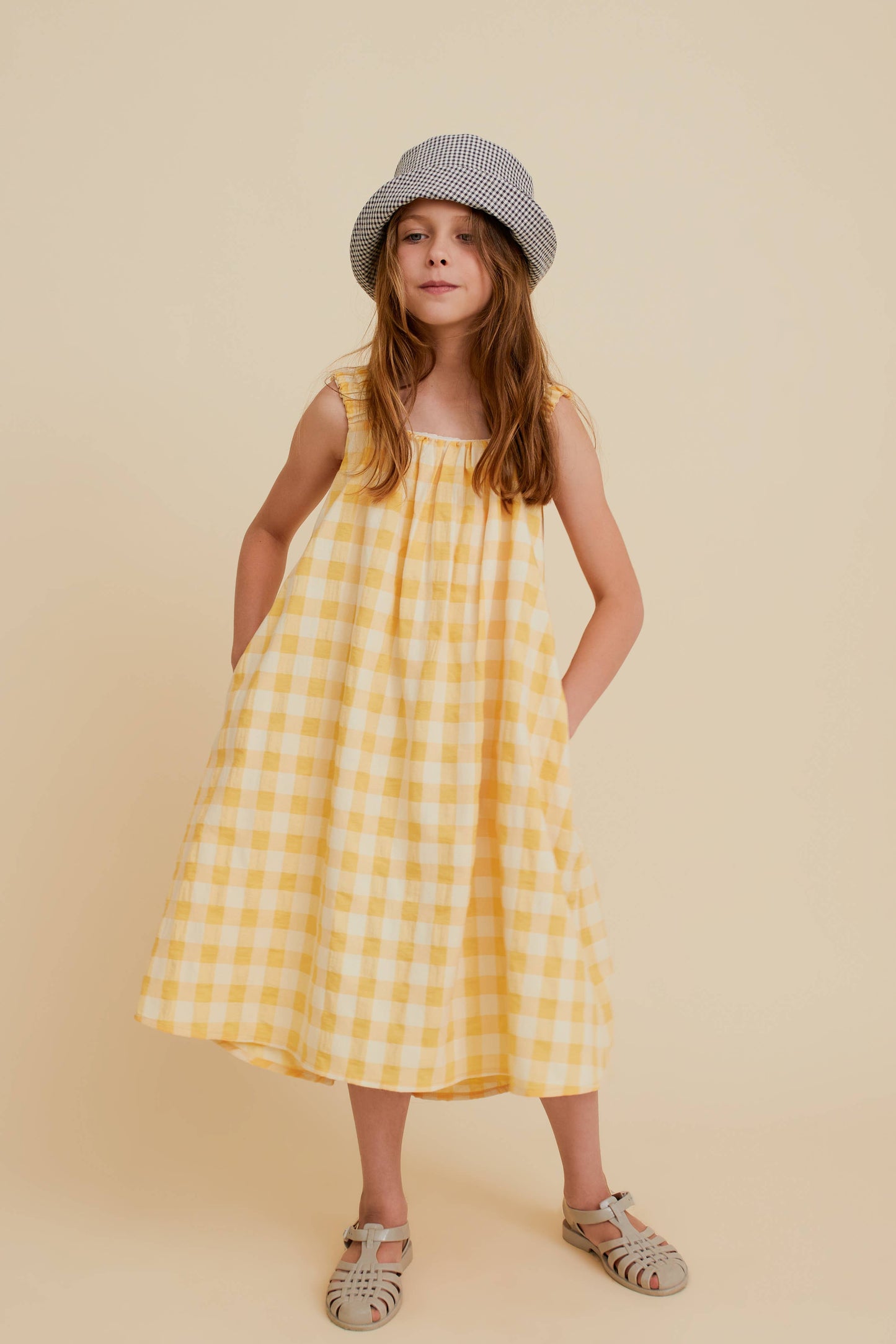 MAXI CHECK DRESS