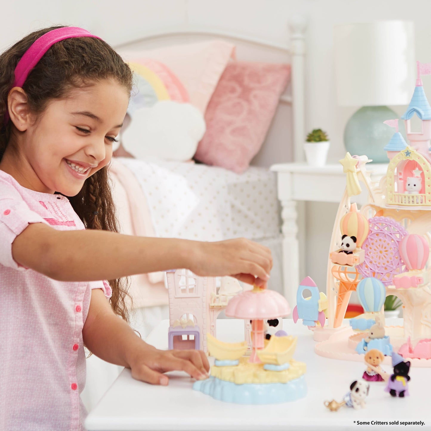 Calico Critters Baby Star Carousel, Dollhouse Playset
