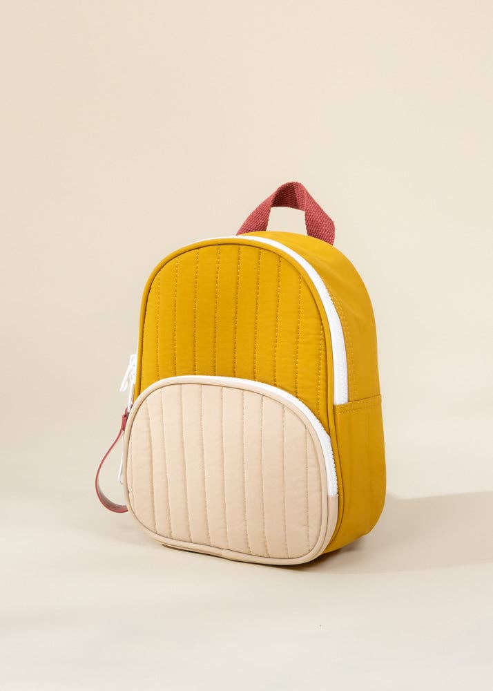 Washable Nylon Small Backpack - Golden Hour