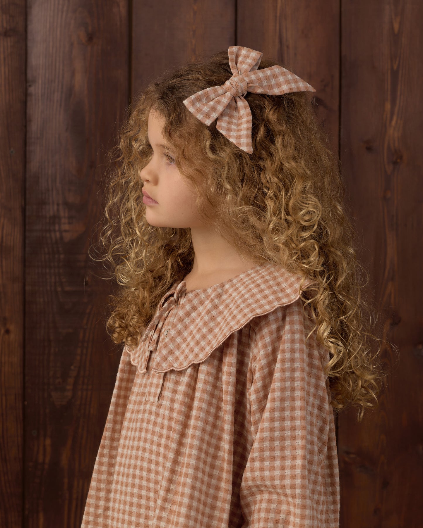 Collette Mini Dress - Fawn Gingham