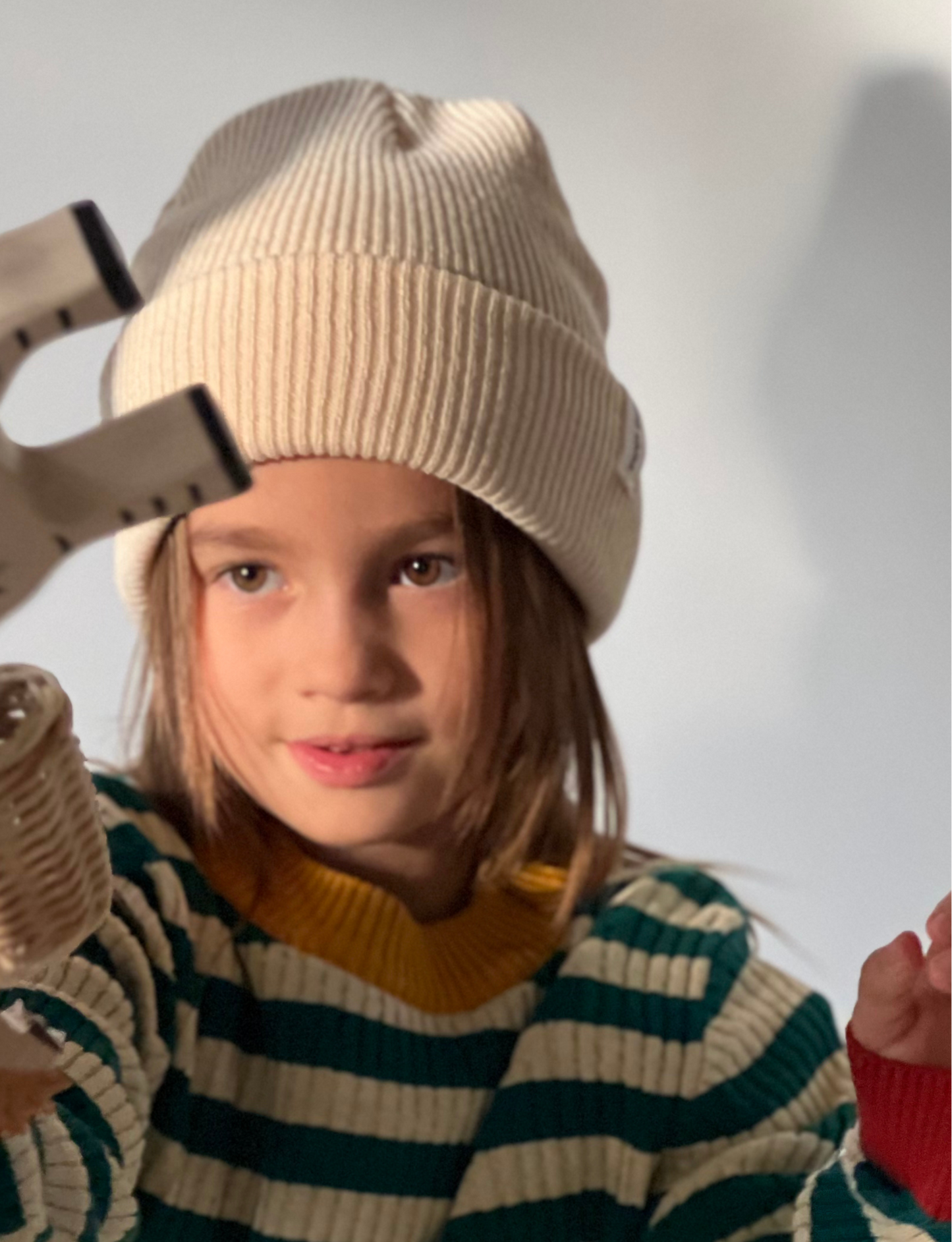 From One To Another Everglade Striped Knitted Jumper