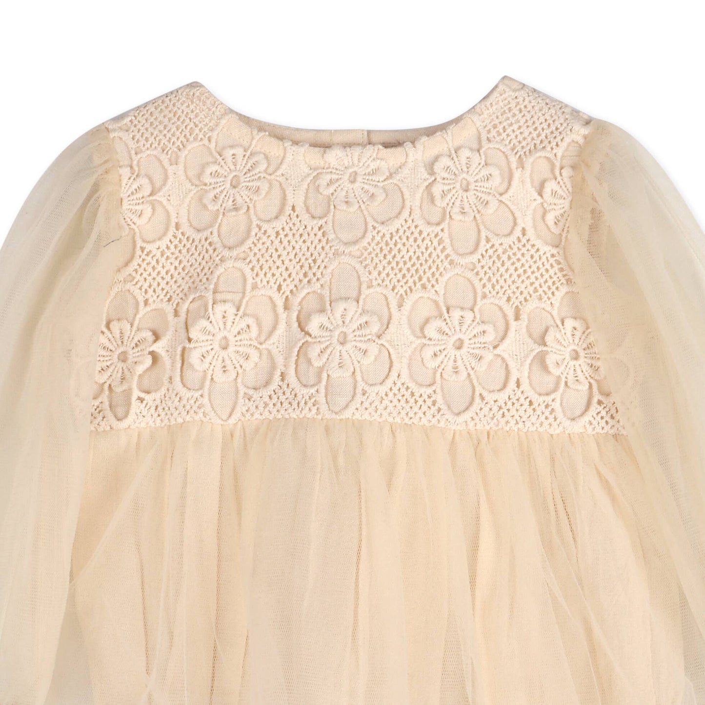 Thalia Crochet Lace Tutu Romper & Headband (Organic Cotton)