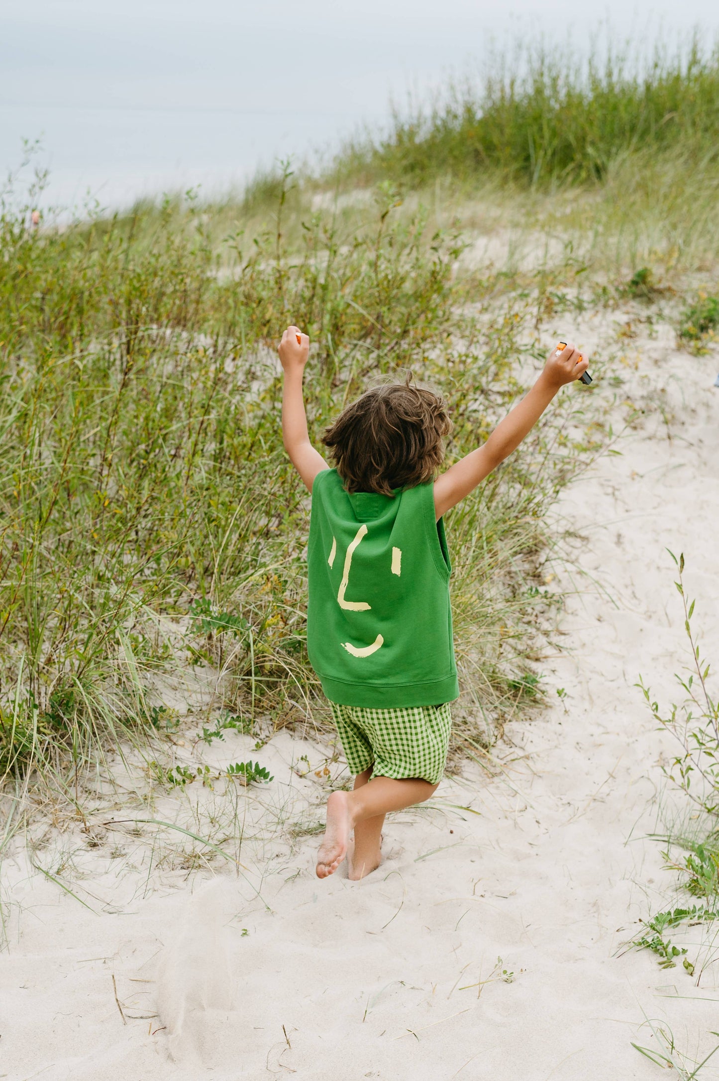 ORGANIC COTTON FACE BACK SWEATVEST