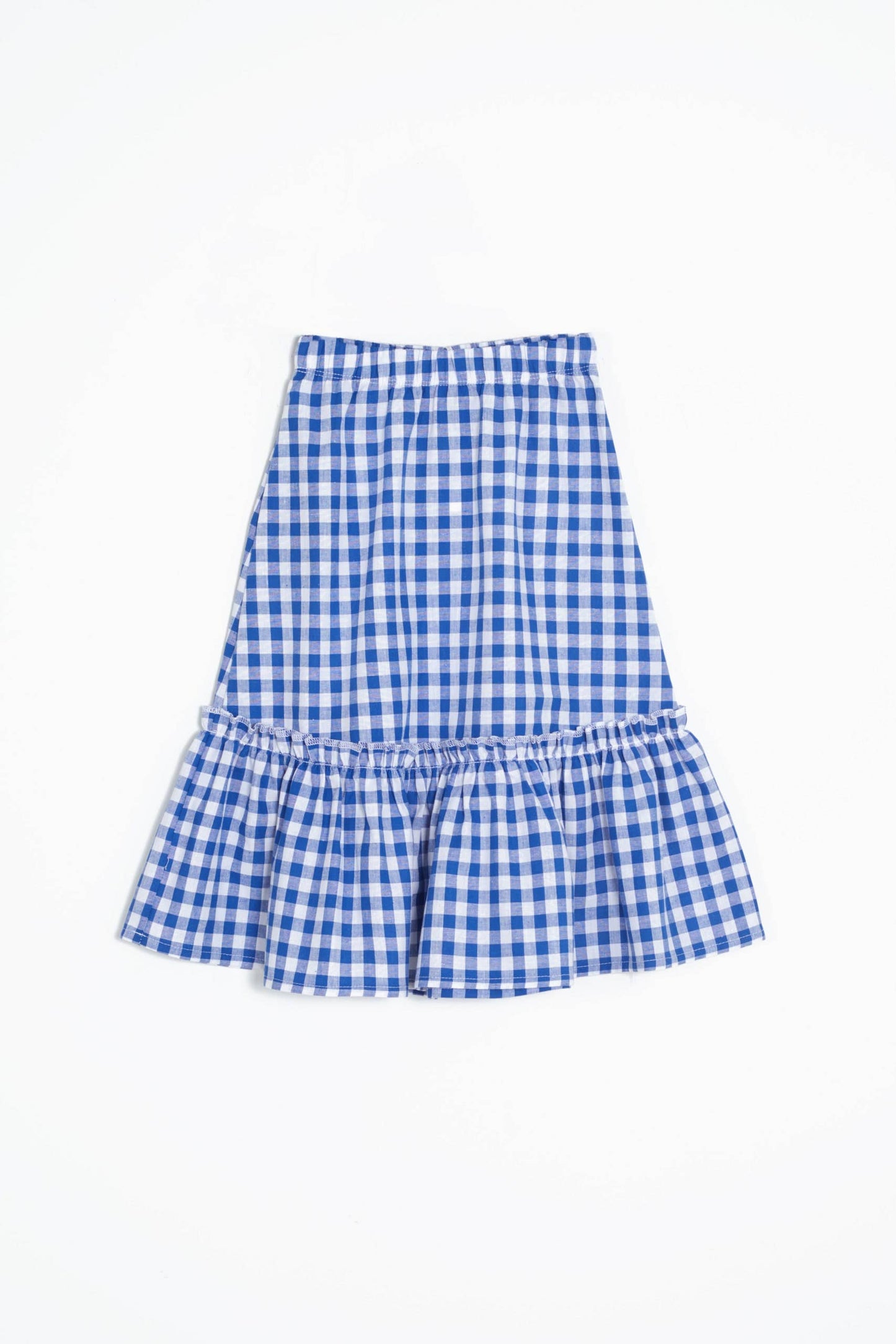 CHECKERED COTTON SKIRT