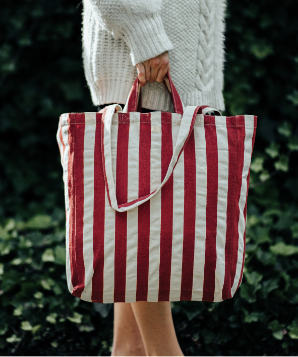 Striped tote bag Original - several colors