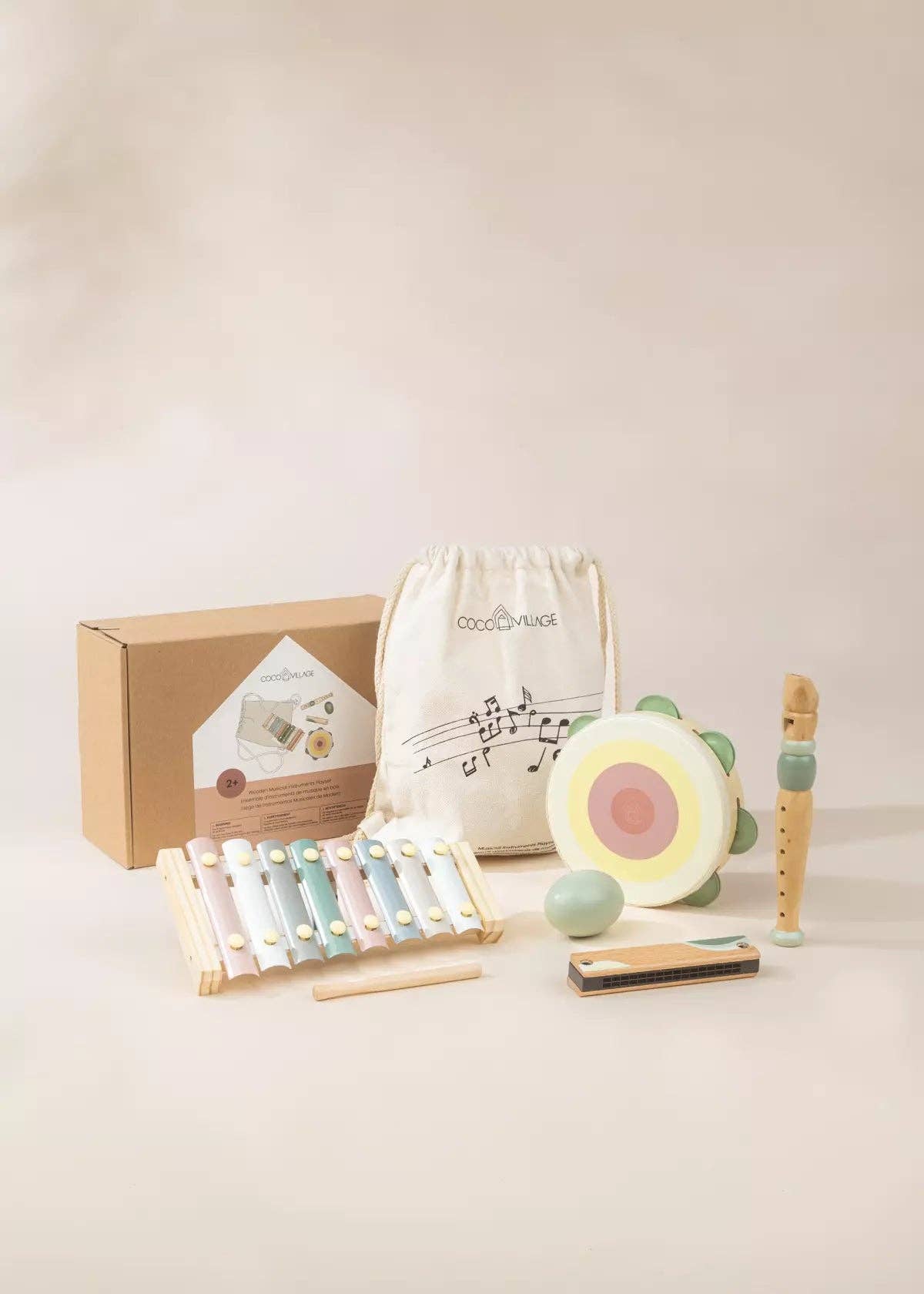 Wooden Musical Instruments Playset