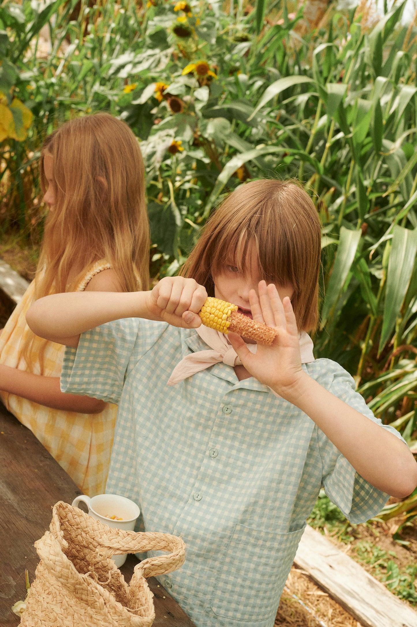 CHECK SHIRT LIGHT BLUE