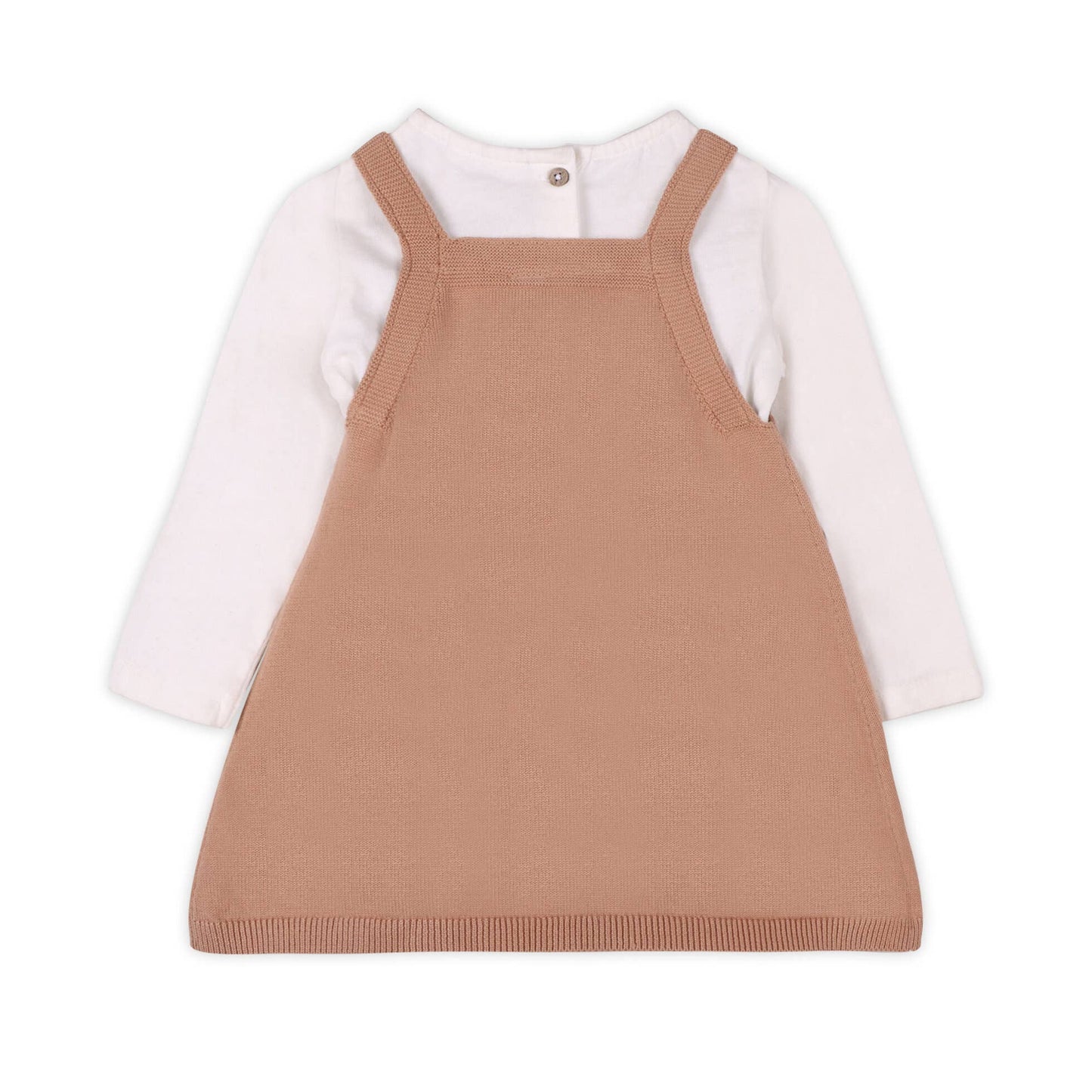 Sheep Jacquard Knit Baby Tunic Dress Set (Organic)
