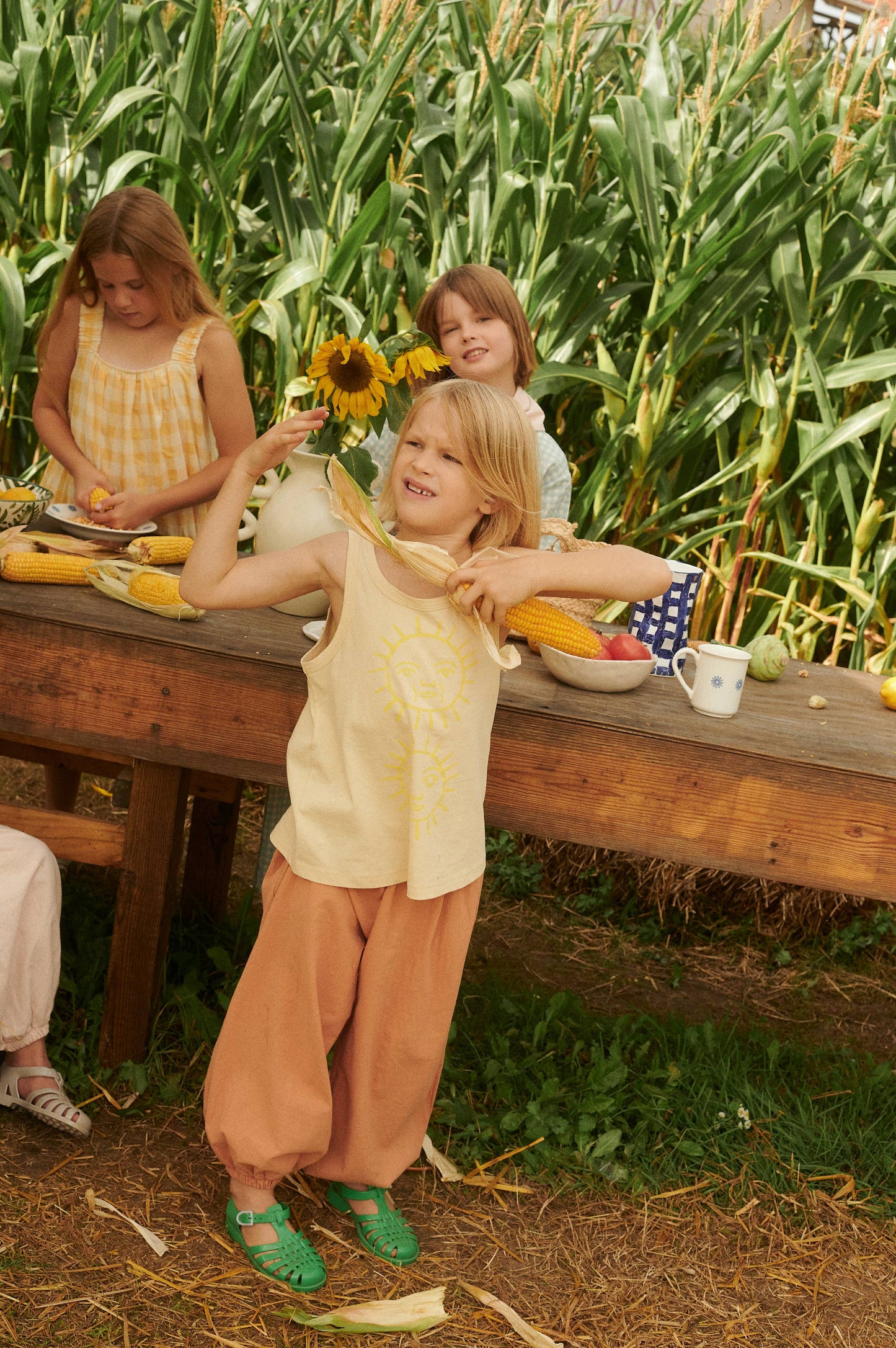 ORGANIC COTTON SUN SLEEVELESS TOP