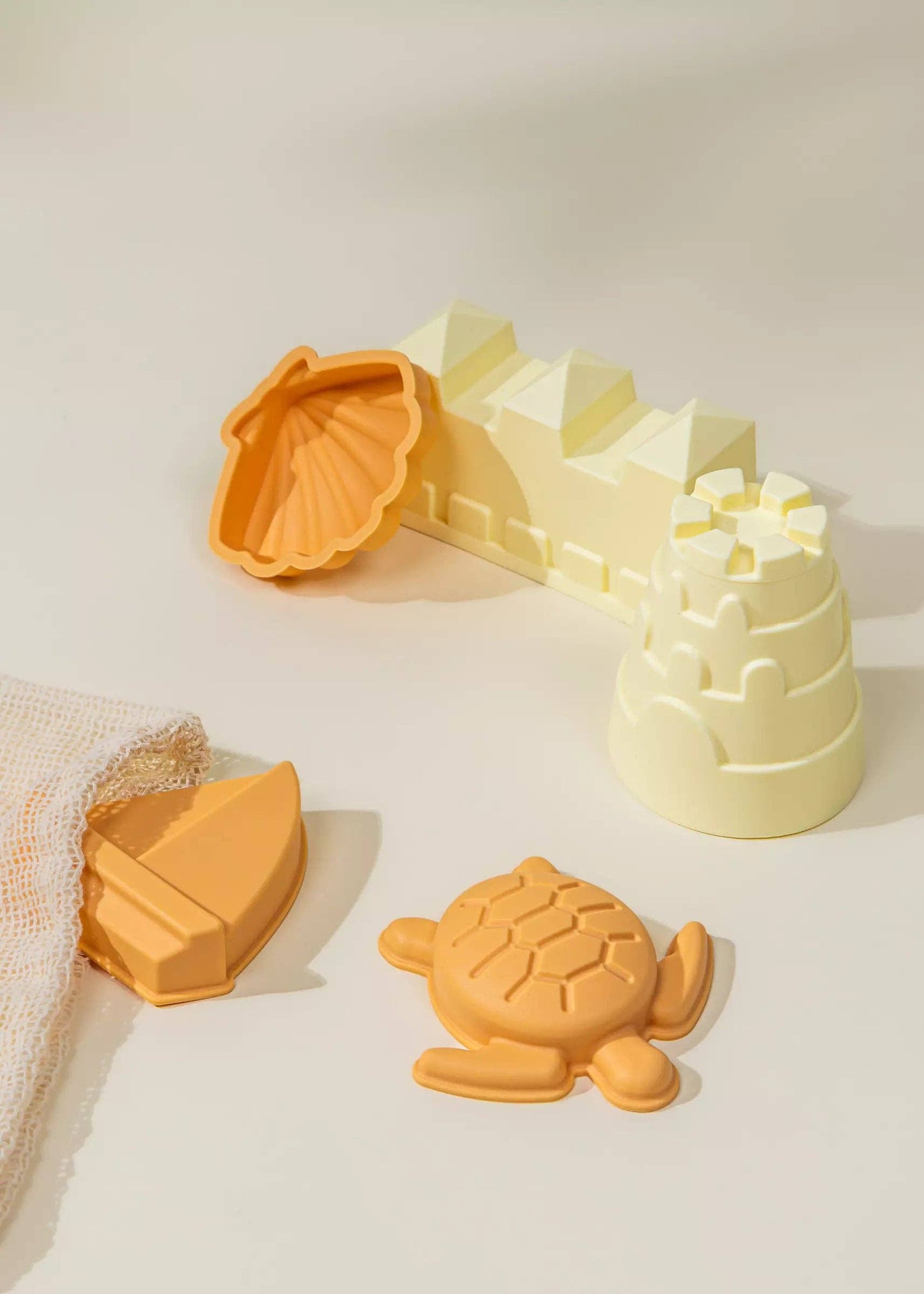 Set of 5 Silicone Sand Moulds For The Beach
