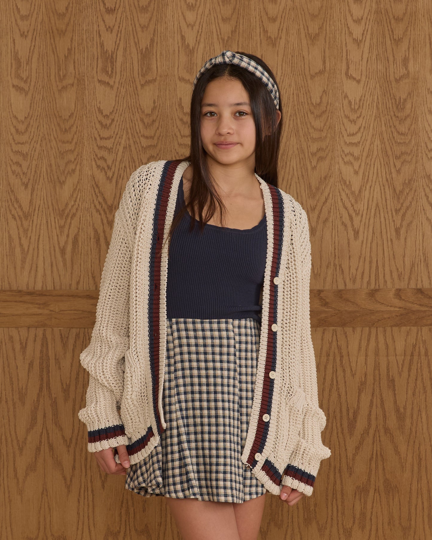 Collegiate Cardigan - Natural - Teen