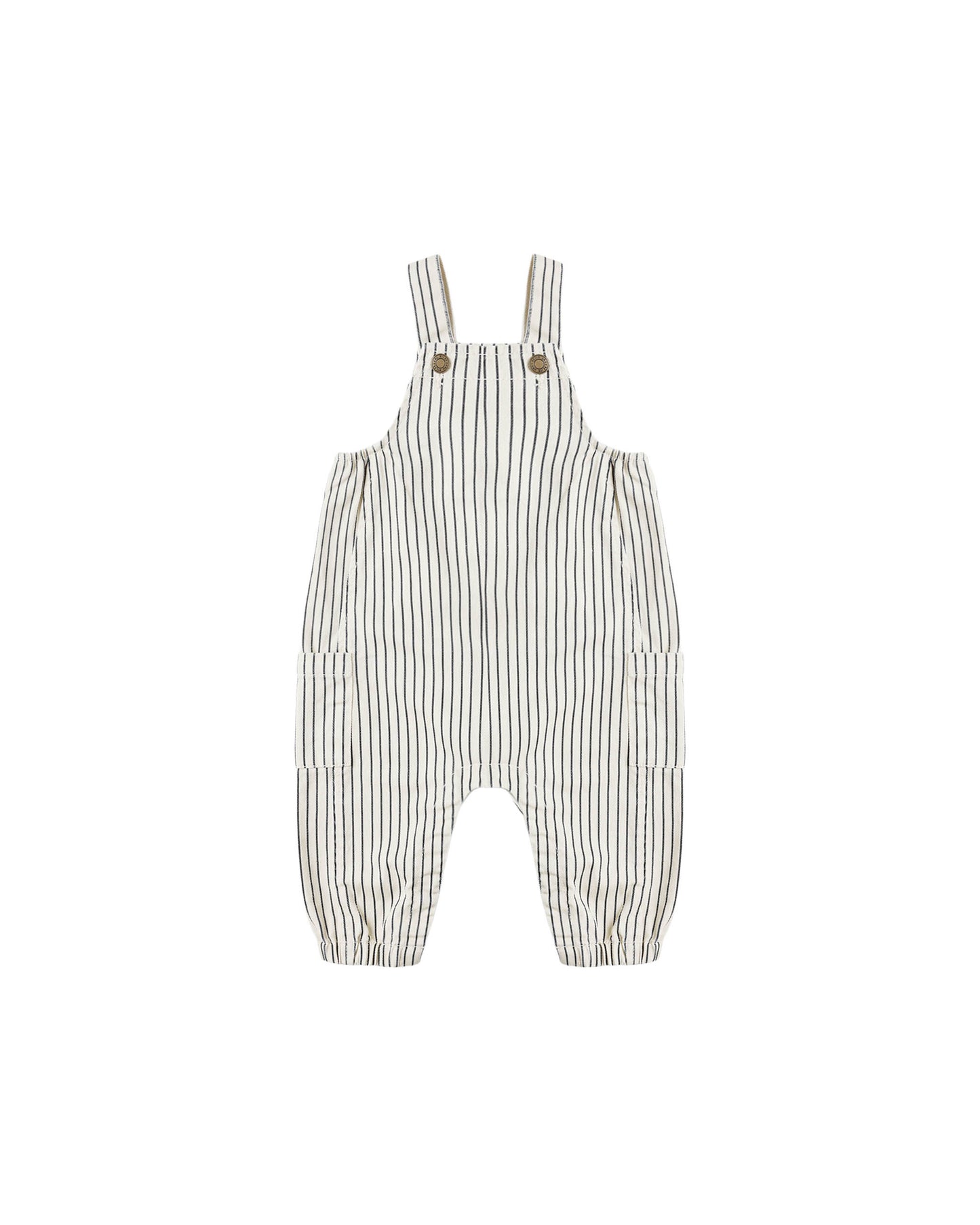 Cargo Baby Overall - Navy Pinstripe