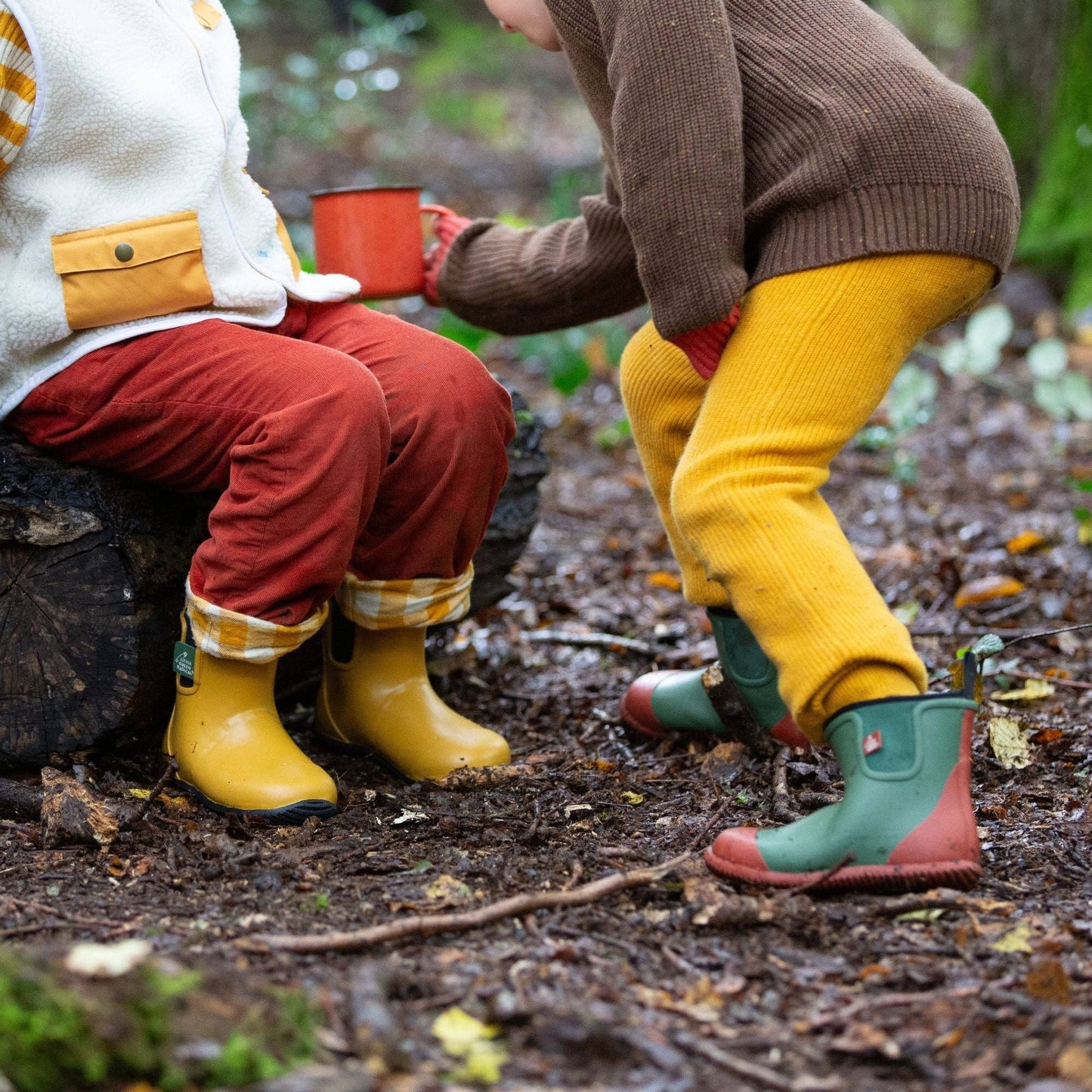 Blue Clouds Lined Classic Wellington Boots