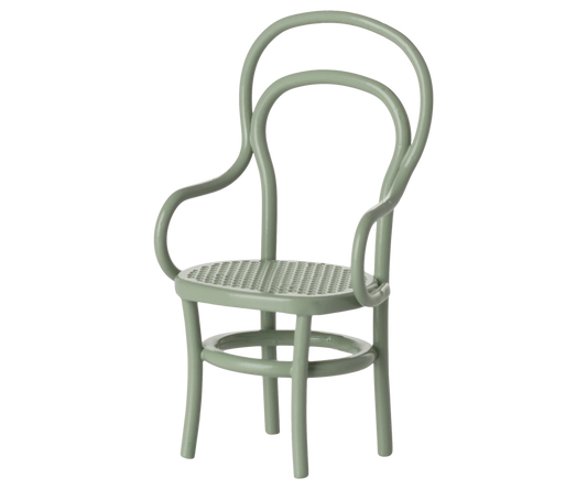 mint colored vintage dollhouse chair for Maileg Mice
