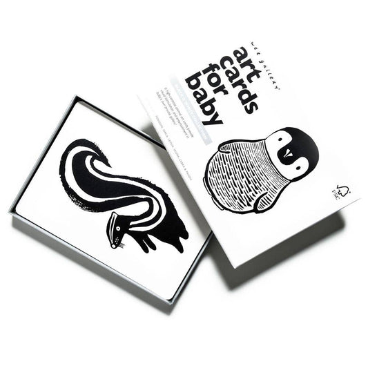 Art Cards for Baby - Black and White Animals