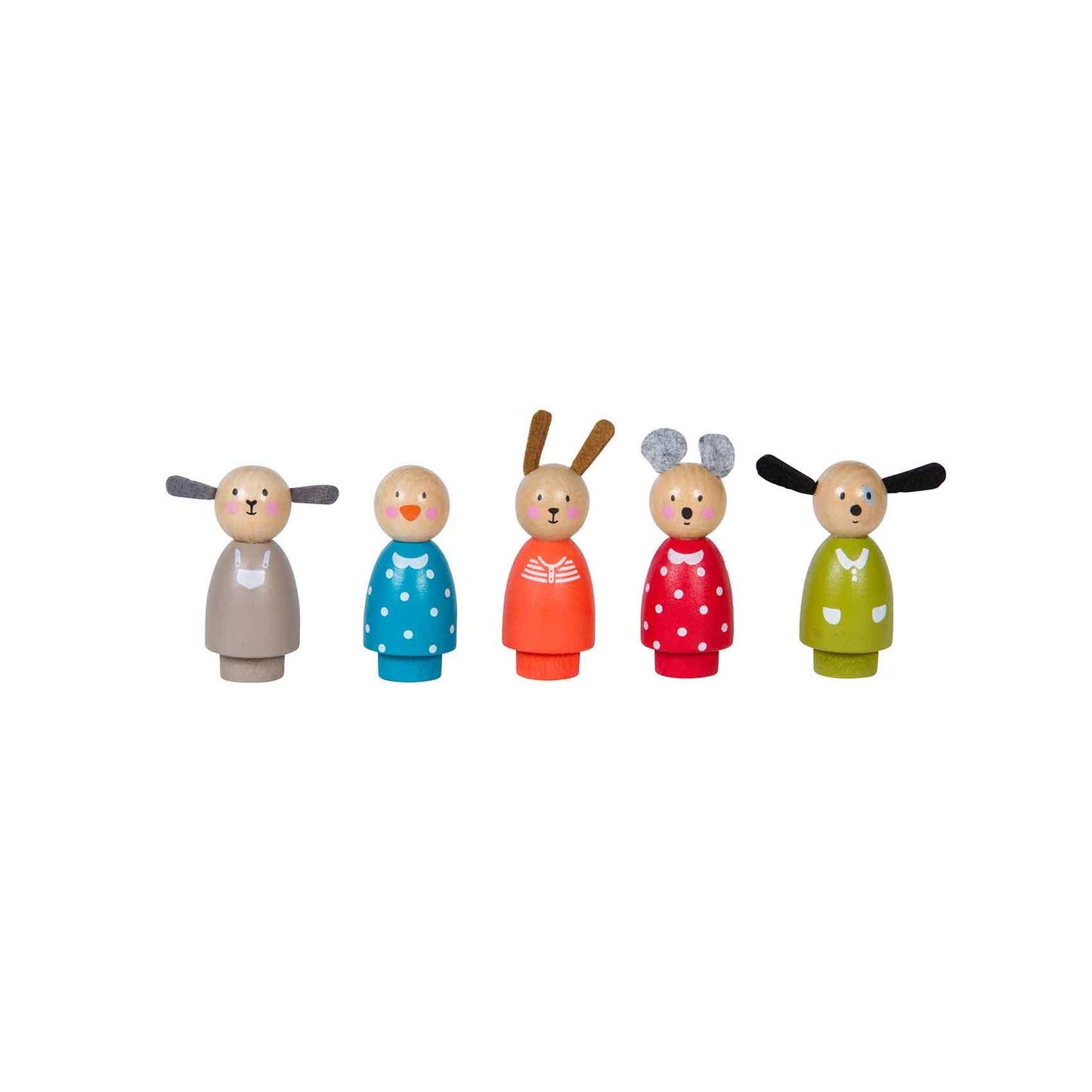 Asstd Wooden Characters - The Big Family