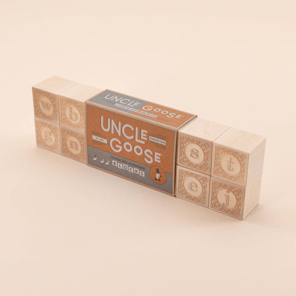 Uncle Goose Lowercase Alphablank Blocks