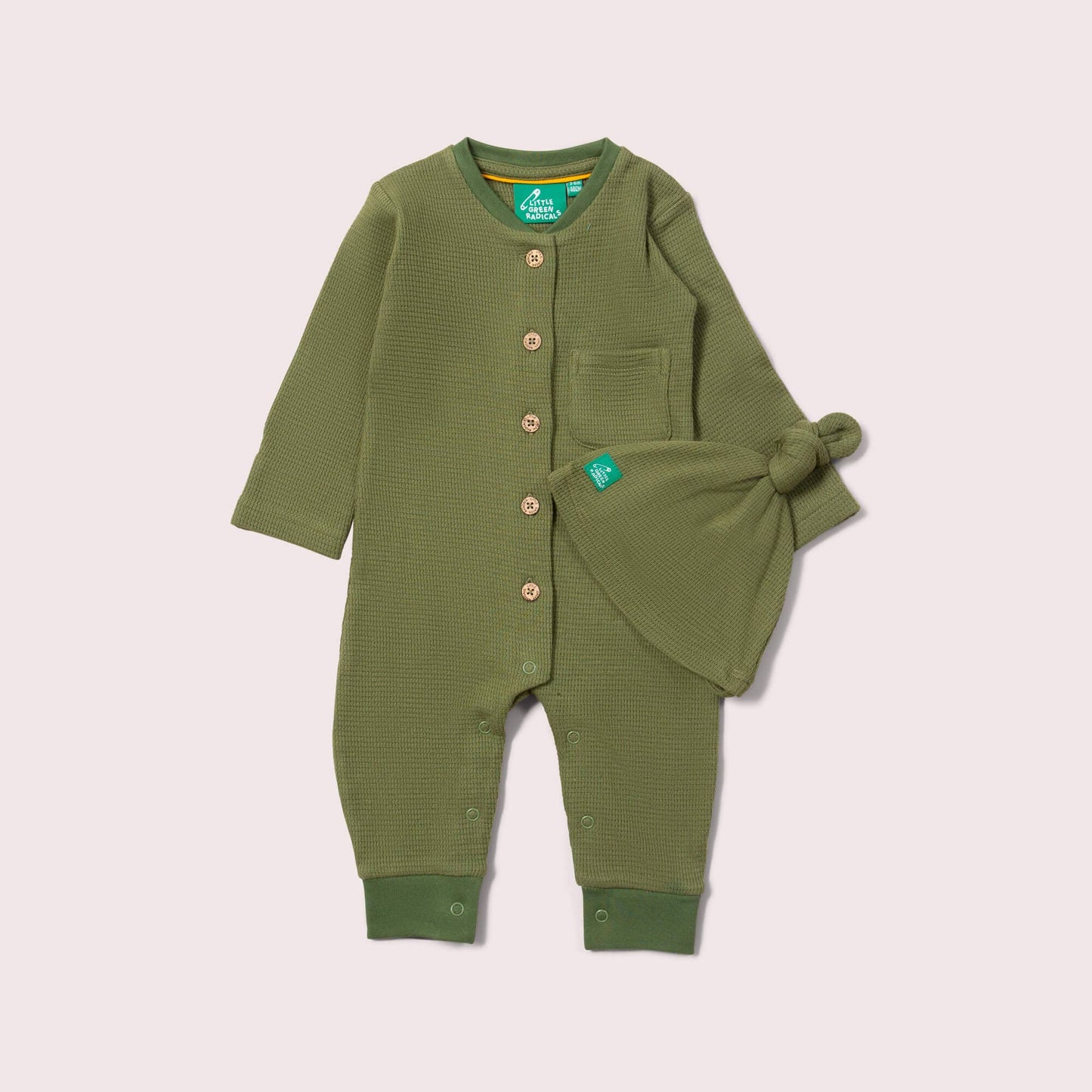 Chive Organic Waffle Playsuit