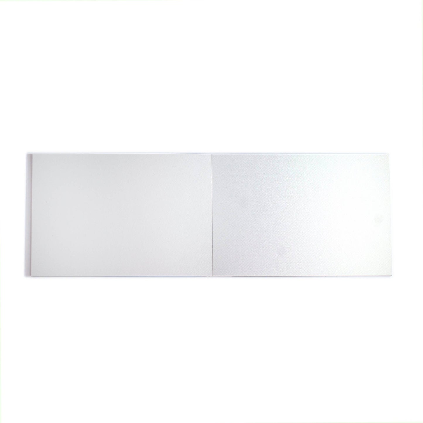 White rectangular paper on a white background