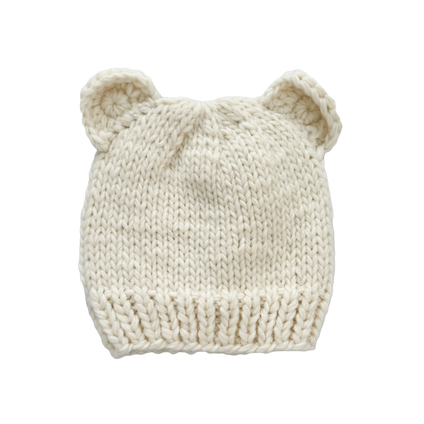 Bear Hat Cream Baby Shower Kid Accessories Fall Winter Gift