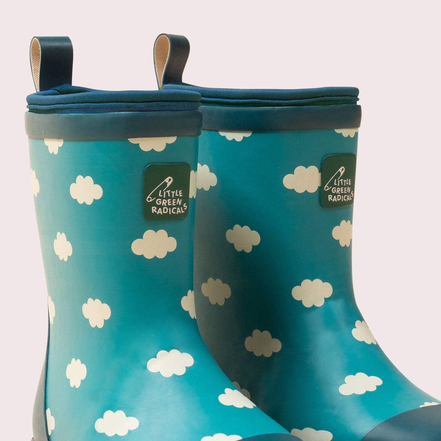 Blue Clouds Lined Classic Wellington Boots