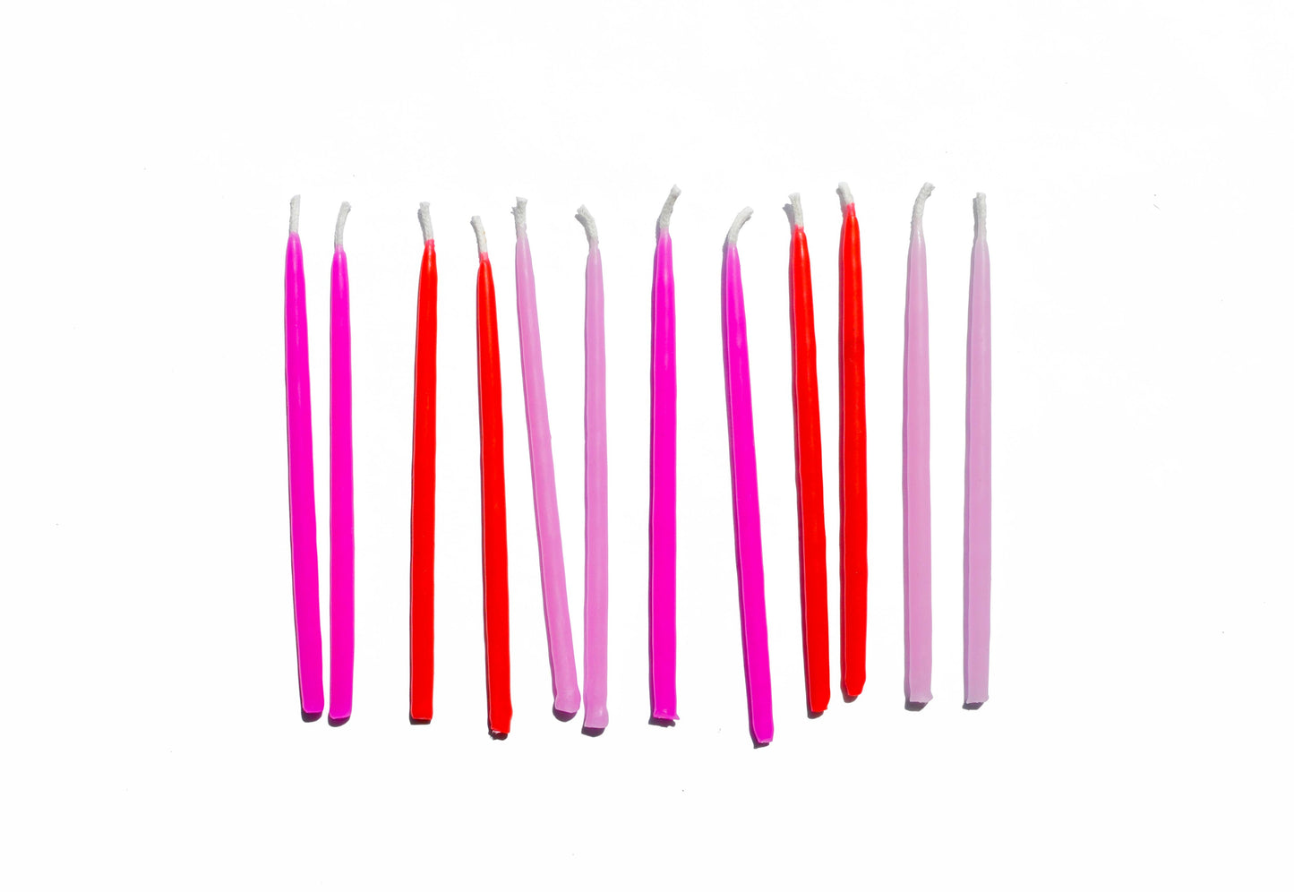 Colorful Hand-Dipped Beeswax Birthday Candles