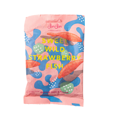 Sweet Wild Strawberry Fish - Swedish Candy 5.2oz (150g)