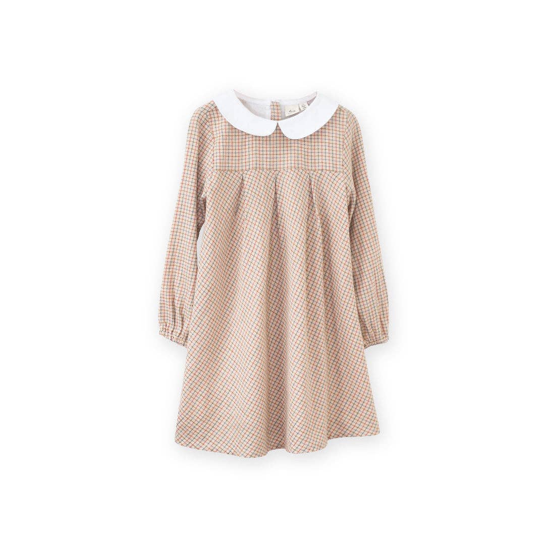 Brook Dress | Beige Country Check