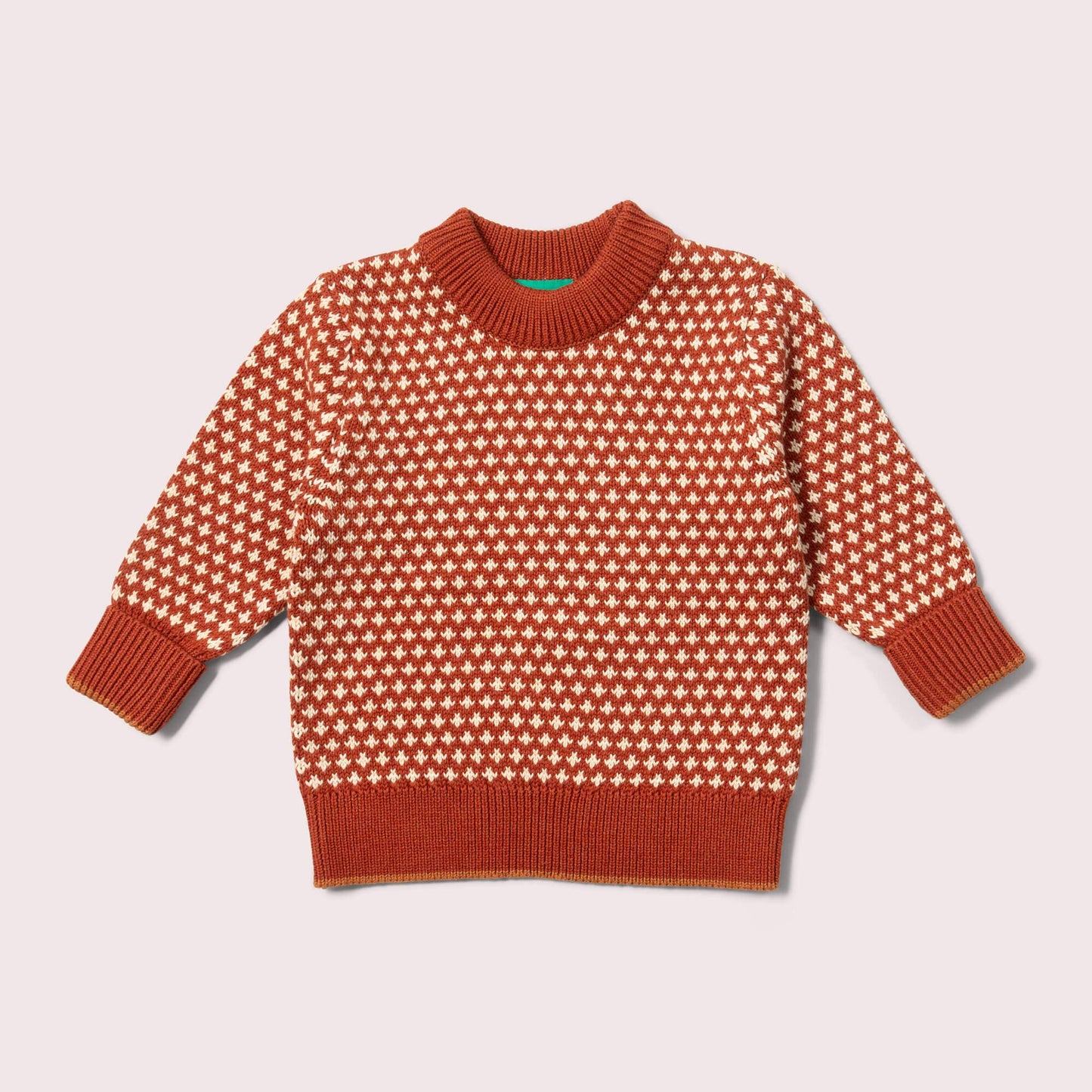 Ginger Diamonds Snuggly Knitted Jumper