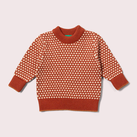 Ginger Diamonds Snuggly Knitted Jumper