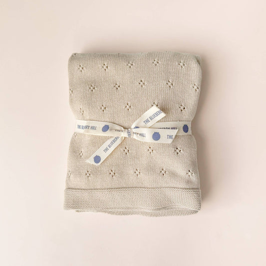 Heirloom Pique Blanket Birch Organic Cotton Baby Gift Summer