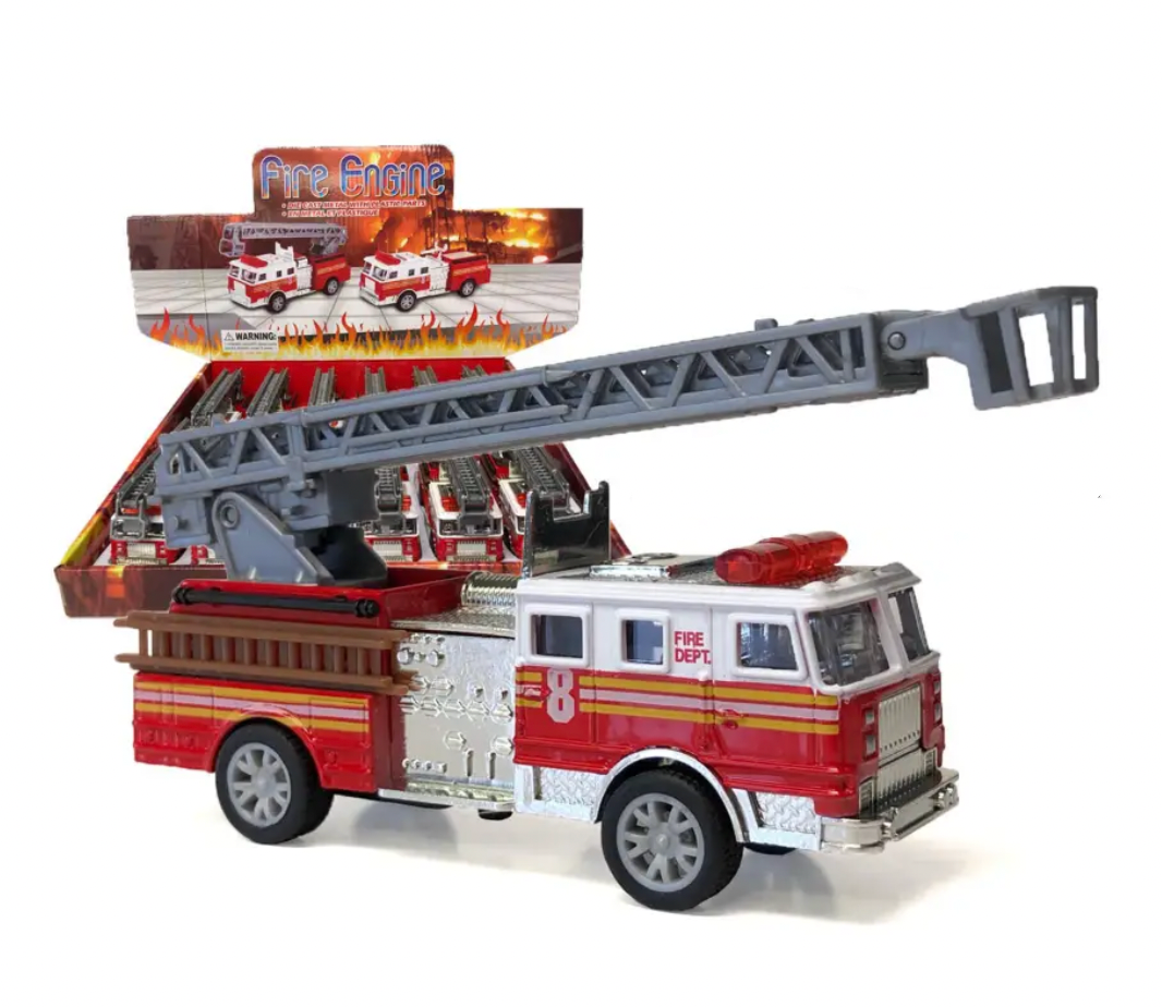 5" FIRE ENGINE - ALL LADDER Die Cast Car