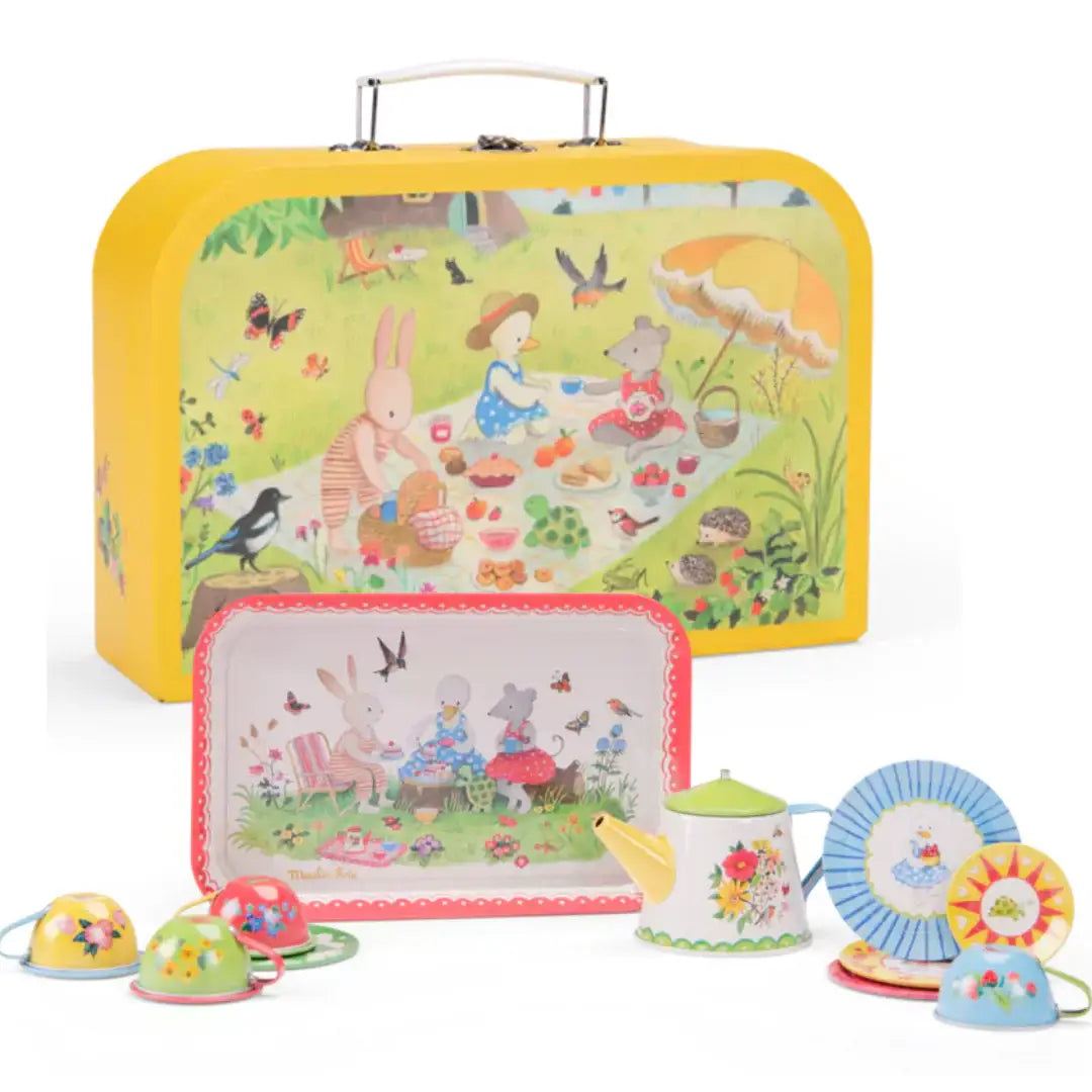 Metal tea set - The Big Family