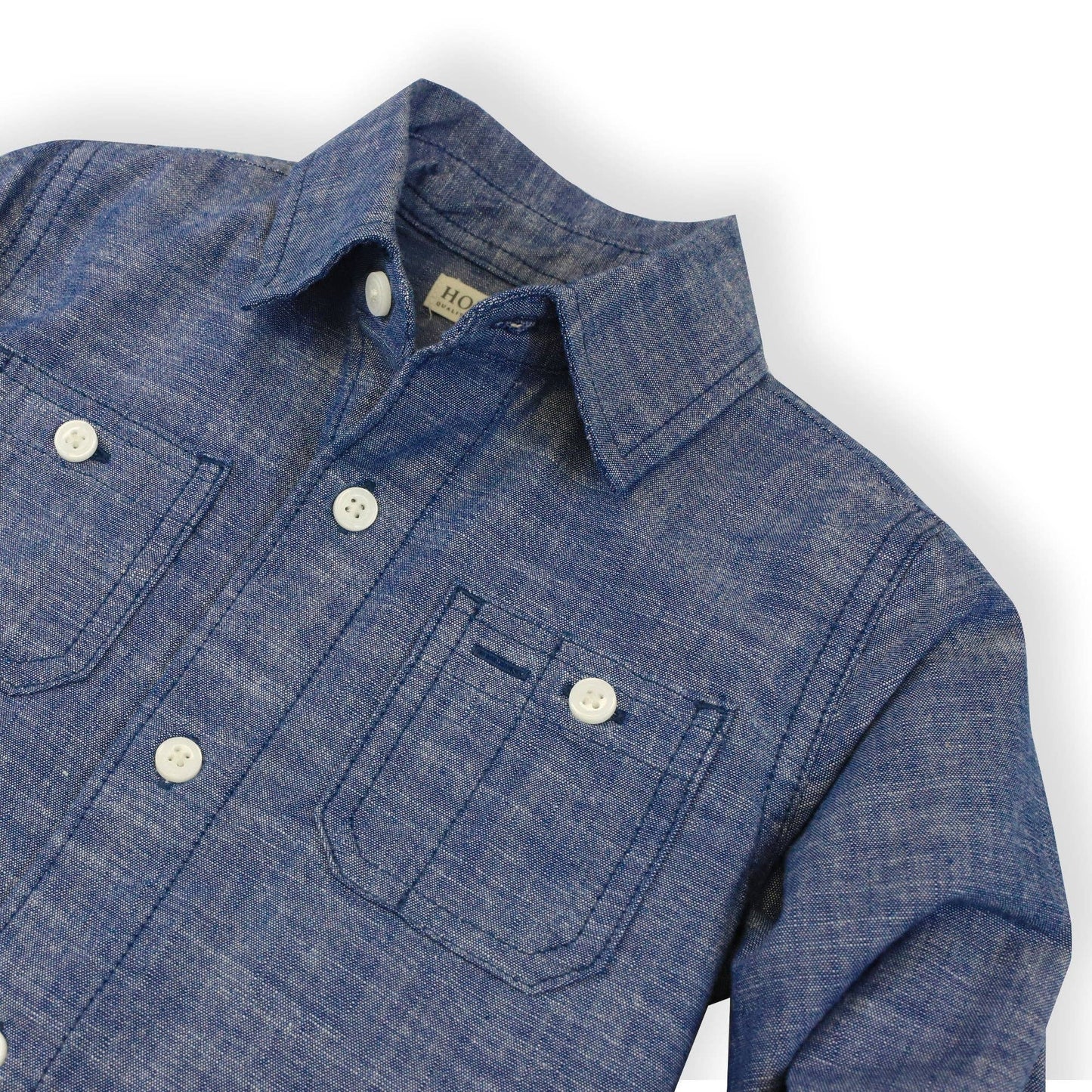 Organic Chambray Button Down Shirt - Baby