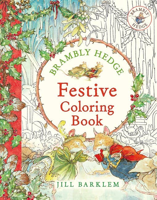 Cover of Brambly Hedge Festive Coloring Book