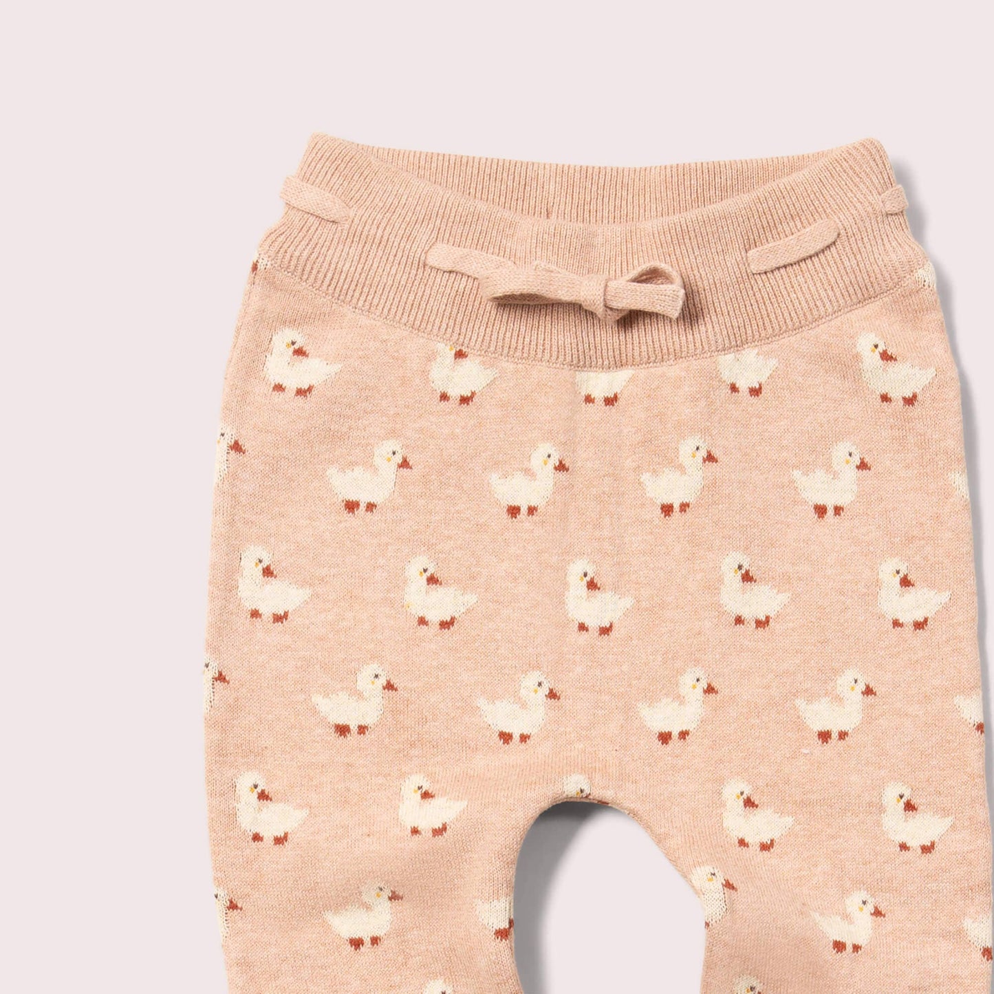 Puddle Ducks Tie Waist Knitted Joggers